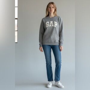 Vintage 90s GAP Men's Gray crewneck sweatshirt XL